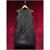 Our Lady Black Floral Sleeveless Dress